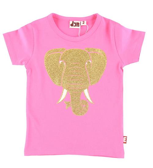 DYR DYR-Cph T-shirt - Dyrgrowl - Super Pink Elefant