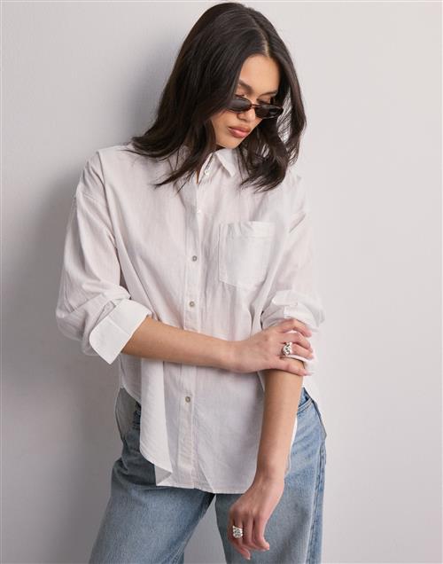 JJXX - Hvid - Jxjamie Ls Rlx Linen Blend Shirt Wv