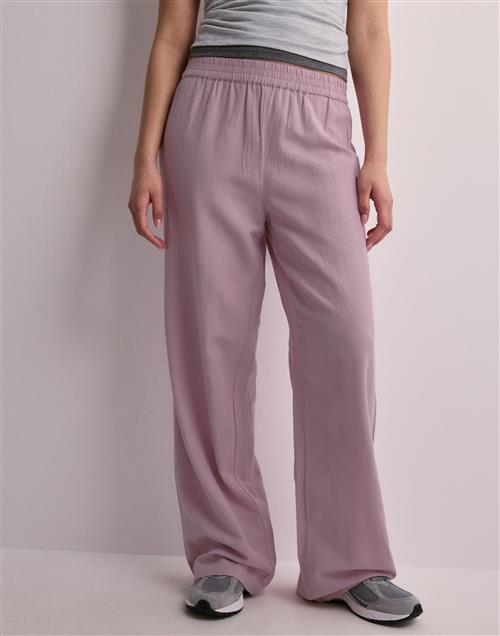 Pieces - Pink - Pcmilano Hw Wide Pant