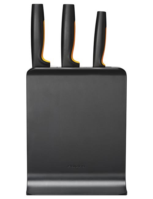 Se Fiskars Fiskars Ff Knife Block Plastic 3 Knives Fiskars Black ved Booztlet