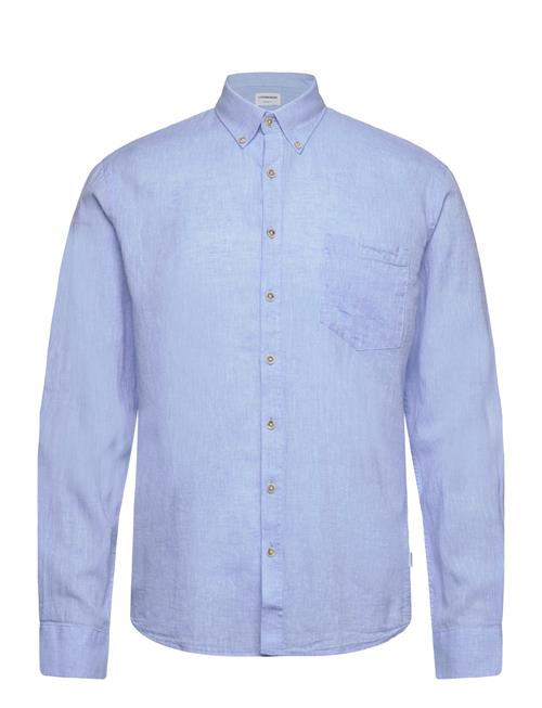 Cotton/Linen Shirt L/S Lindbergh Blue