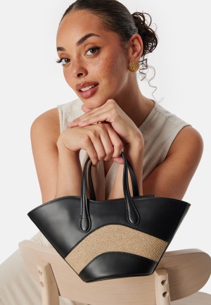 Little Liffner Open Tulip Tote Micro Black/Beige Onesize