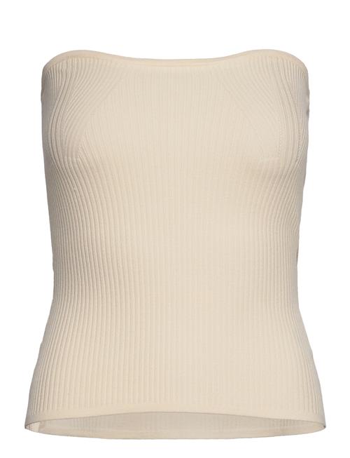 Como Knit Strapless Top Second Female Cream