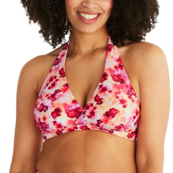 Abecita Maui Halterneck Bikini Bra Rosa Mønster  B/C 75 Dame