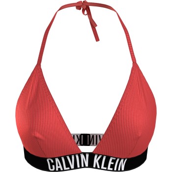 Calvin Klein Intense Power Rib Triangle Bikini Bra Koral polyamid Small Dame