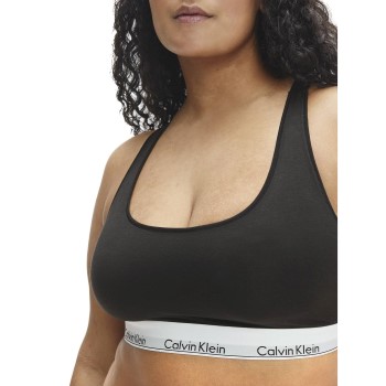 Calvin Klein Bh Modern Cotton Plus Unlined Bralette Sort XX-Large Dame