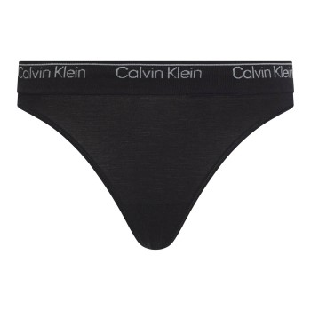 Calvin Klein Trusser Modern Seamless Thong Sort Medium Dame