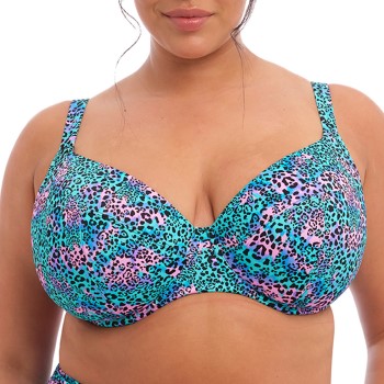 Elomi Electric Savannah UW Plunge Bikini Top Leopard H 80 Dame