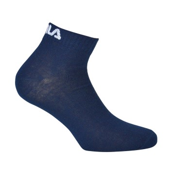 FILA Strømper 3P Quarter Plain Socks Marineblå Str 35/38