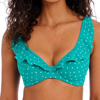 Freya Jewel Cove High Apex Bikini Top With J-Hook Turkise D 75 Dame