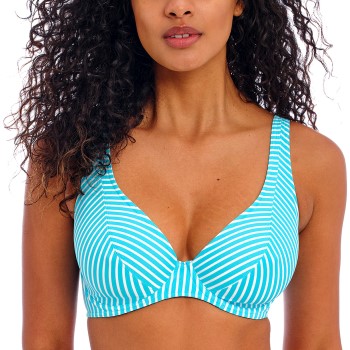 Freya Jewel Cove UW High Apex Bikini Top Turkis Mønster D 75 Dame