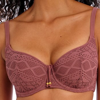 Freya Sundance Padded Bikini Top Brun polyamid D 75 Dame