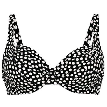 Rosa Faia Summer Dot Bikini Top Sort/Hvid B 40 Dame