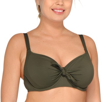 Saltabad Dolly Bikini Bra Militærgrøn  polyamid D 75 Dame