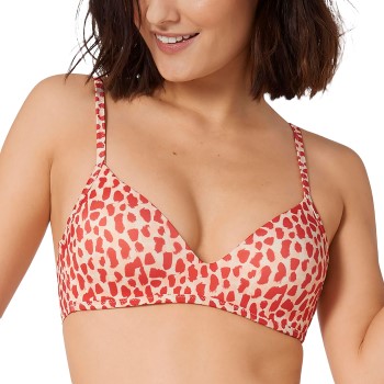 Sloggi Koh Tachai Padded Bikini Bralette Rød/Hvid X-Large Dame