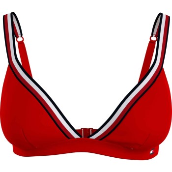 Se Tommy Hilfiger Swim Triangle Bra Rød Large Dame ved Timarco