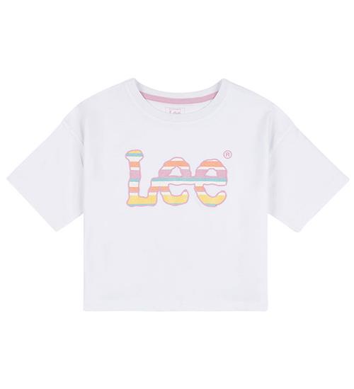 Lee Lee T-Shirt - Stripe Graphic - Bright White