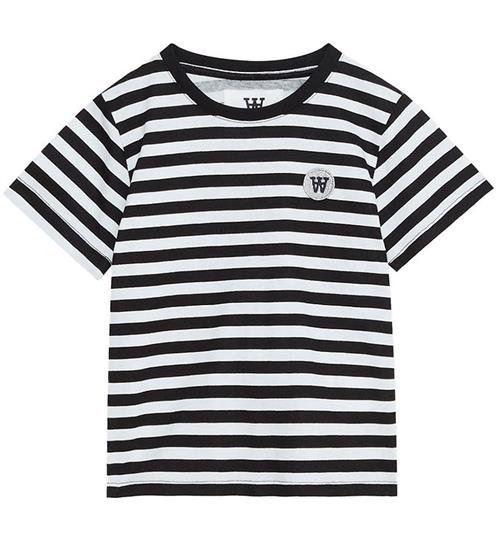 Wood Wood Wood Wood T-Shirt - Ola - Black/White Stripes