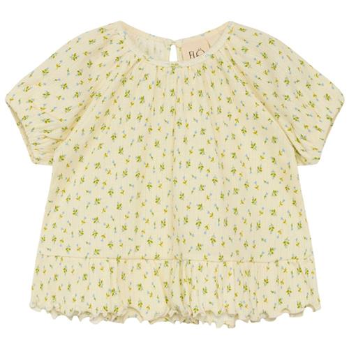 Flöss Clara Bluse Wild Flower | Grønn | 86 cm