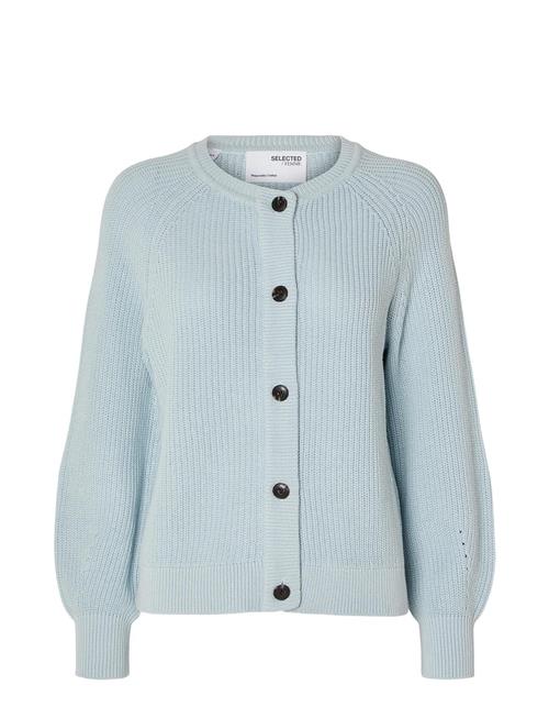 Selected Femme Slflola Ls Knit Cardigan Selected Femme Blue