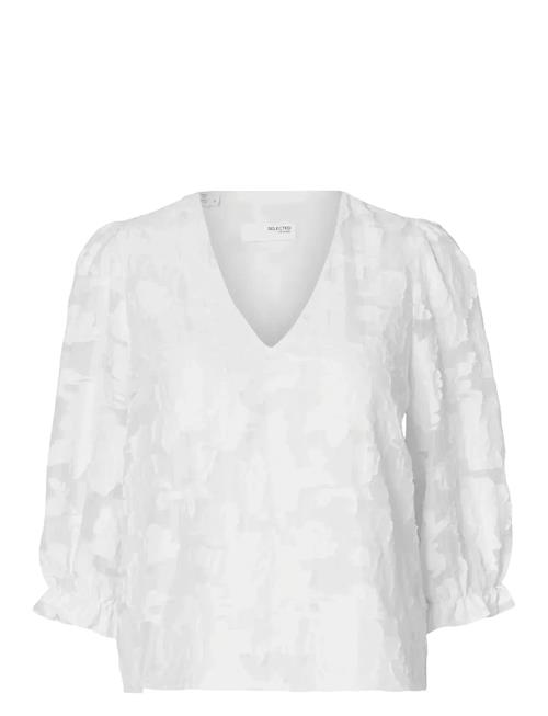 Slfcathi-Sadie 3/4 Top Ff Selected White