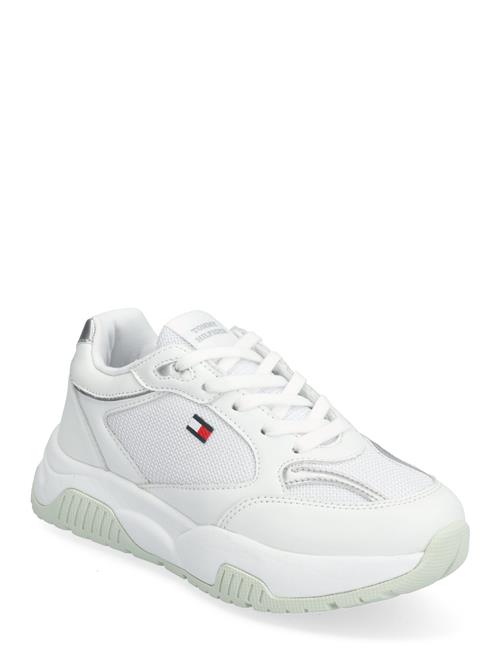 Se Tommy Hilfiger Low Cut Lace-Up Sneaker Tommy Hilfiger White ved Booztlet