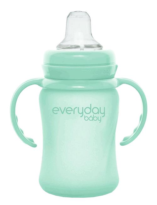 Se Everyday Baby Glass Sippy Cup Healthy + Mint Green Everyday Baby Green ved Booztlet