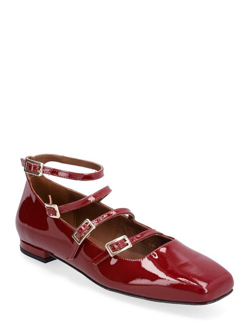 ALOHAS Luke Onix Coffee Brown Leather Ballet Flats ALOHAS Burgundy