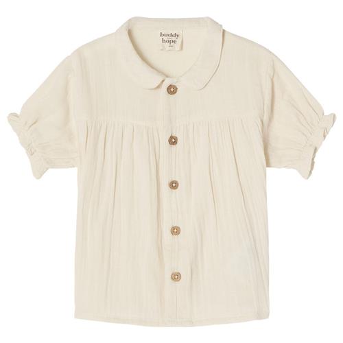 Se Buddy & Hope Mira GOTS Bluse Tofu 98/104 cm  Hvid  98/104 cm  Unisex ved Babyshop