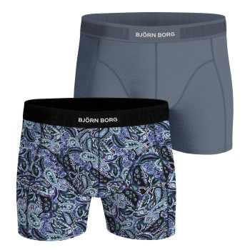 Björn Borg 2P Premium Cotton Stretch Boxer 2354 Blå Mønster bomuld Small Herre