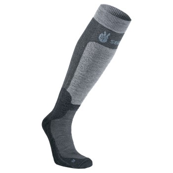 Seger Strømper Byggmark Mid Compression Sock Sort/Grå Str 46/48