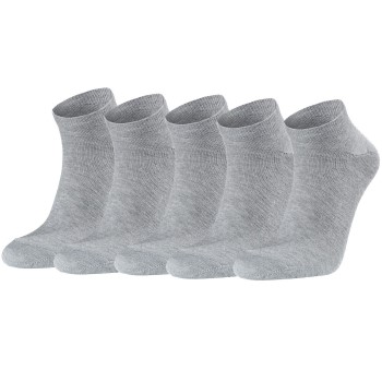 Seger Strømper 5P Low Cotton Socks Grå Str 39/42