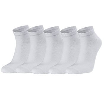 Seger Strømper 5P Low Cotton Socks Hvid Str 39/42