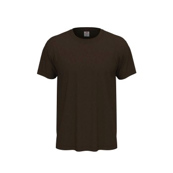 Se Stedman Classic Men T-shirt Mørkbrun  bomuld Large Herre ved Timarco