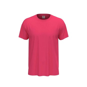 Se Stedman Classic Men T-shirt Rosa bomuld Large Herre ved Timarco