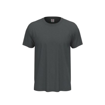 Se Stedman Classic Men T-shirt Mørkgrå  bomuld Medium Herre ved Timarco