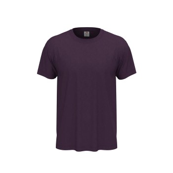 Se Stedman Classic Men T-shirt Mørkelilla bomuld XX-Small Herre ved Timarco