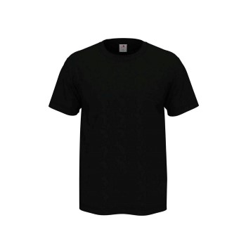 Stedman Comfort Men T-shirt Sort bomuld 5XL Herre