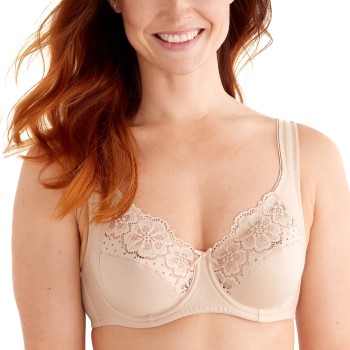 Swegmark Bh Organic Cottton Bloom Wire Bra Beige B 75 Dame