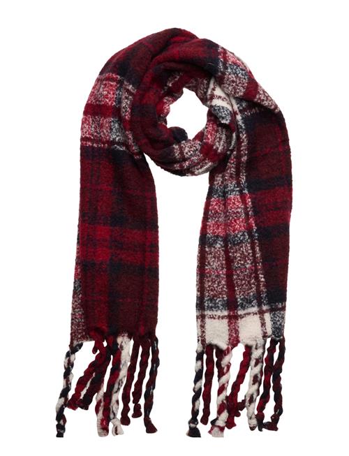 Se Tommy Hilfiger Tommy Check Scarf Tommy Hilfiger Red ved Booztlet