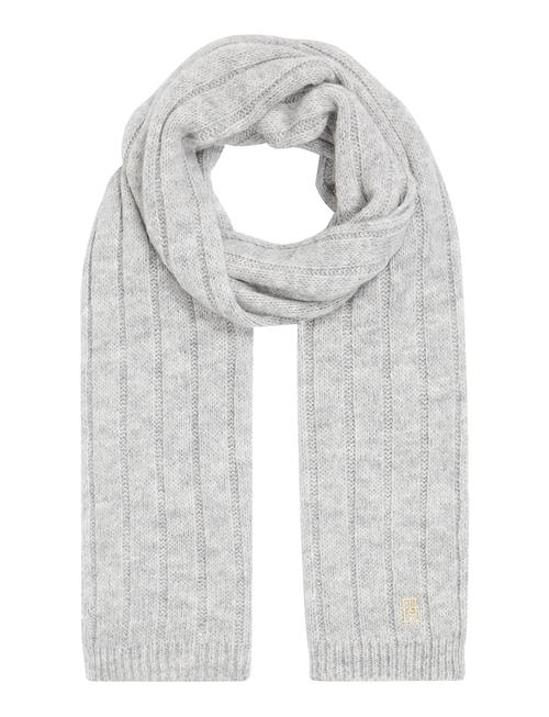 Se Tommy Hilfiger Th Timeless Scarf Tommy Hilfiger Grey ved Booztlet