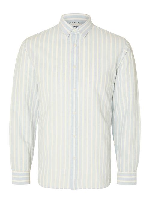 Selected Homme Slhslimnew-Linen Shirt Ls W Selected Homme Blue