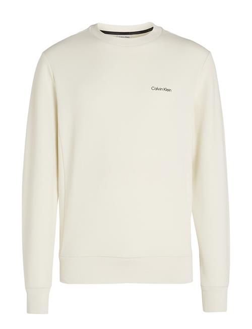 Se Calvin Klein Micro Logo Repreve Sweatshirt Calvin Klein Cream ved Booztlet