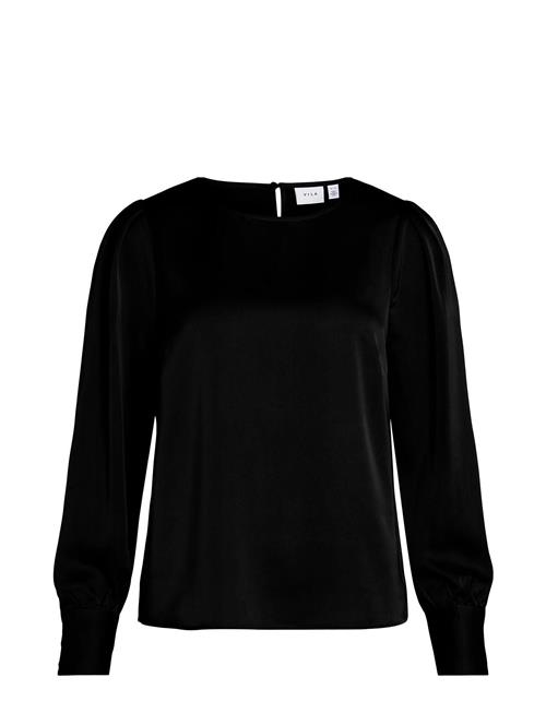 Vila Viellette O-Neck L/S Top/Su - Noos Vila Black