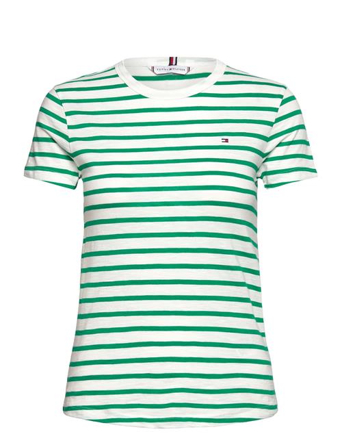 Tommy Hilfiger 1985 Slim Slub C-Nk Ss Tommy Hilfiger Green