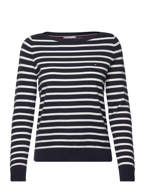 Tommy Hilfiger Co Jersey Stitch Boat-Nk Sweater Tommy Hilfiger Black