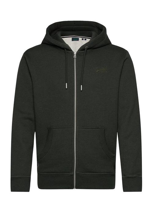 Superdry Essential Logo Zip Hoodie Superdry Green