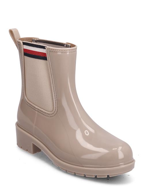 Tommy Hilfiger Corporate Elastic Rainboot Tommy Hilfiger Beige