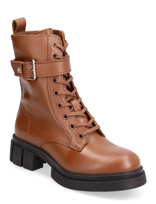 Se Tommy Hilfiger Cool Feminine Bikerboot Tommy Hilfiger Brown ved Booztlet