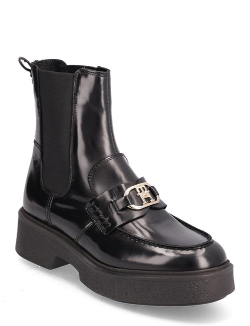 Se Tommy Hilfiger Th Hardware Loafer Boot Tommy Hilfiger Black ved Booztlet